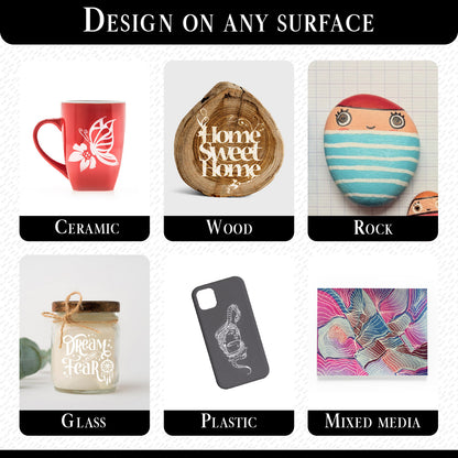 Set 4 Rotuladores Acrilicos Blancos | Doble Punta (0,7mm y 3mm)