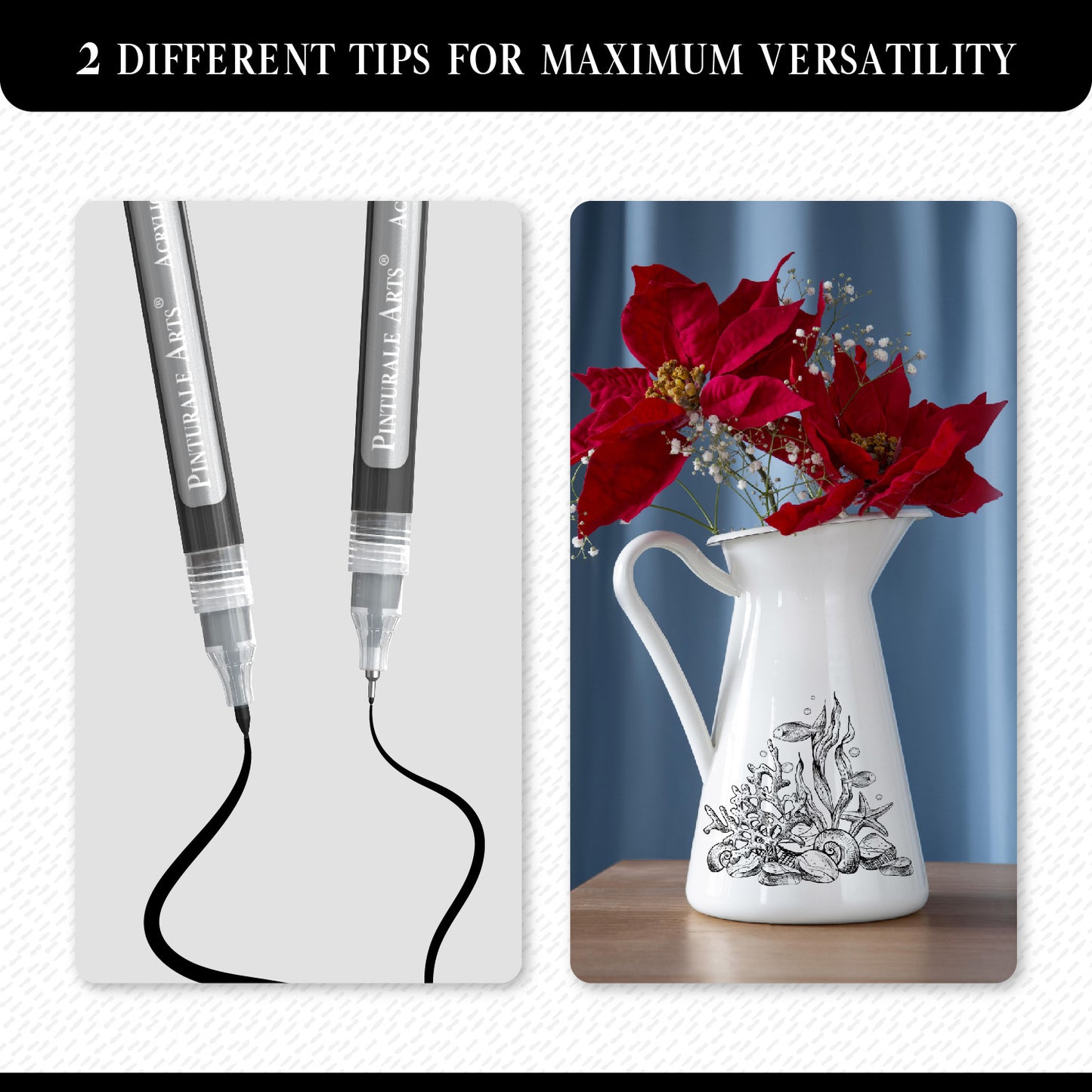 Set 4 Rotuladores Acrilicos Negros | Punta Extrafina (0,7mm y 0,5mm)