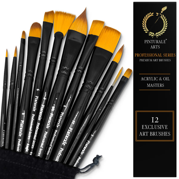 Digital Shop C.G. - Set de 12 pinceles profesionales para pintura al oleo y  acuarelas  pinceles-para-pintura-al-oleo-_JM 🚛 Envíos a todo el país 🇨🇴 Contamos  con dos opciones de empaque